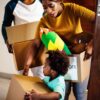 Black family moving in to new house